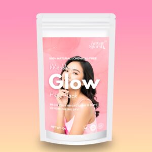 Wedding Glow Ubtan Face Pack for Glowing Skin & Tan Removal | Ayurvedic Bridal Glow Herbal Powder with Multani Mitti, Chana Daal, Wild Turmeric & Sandalwood – 100g