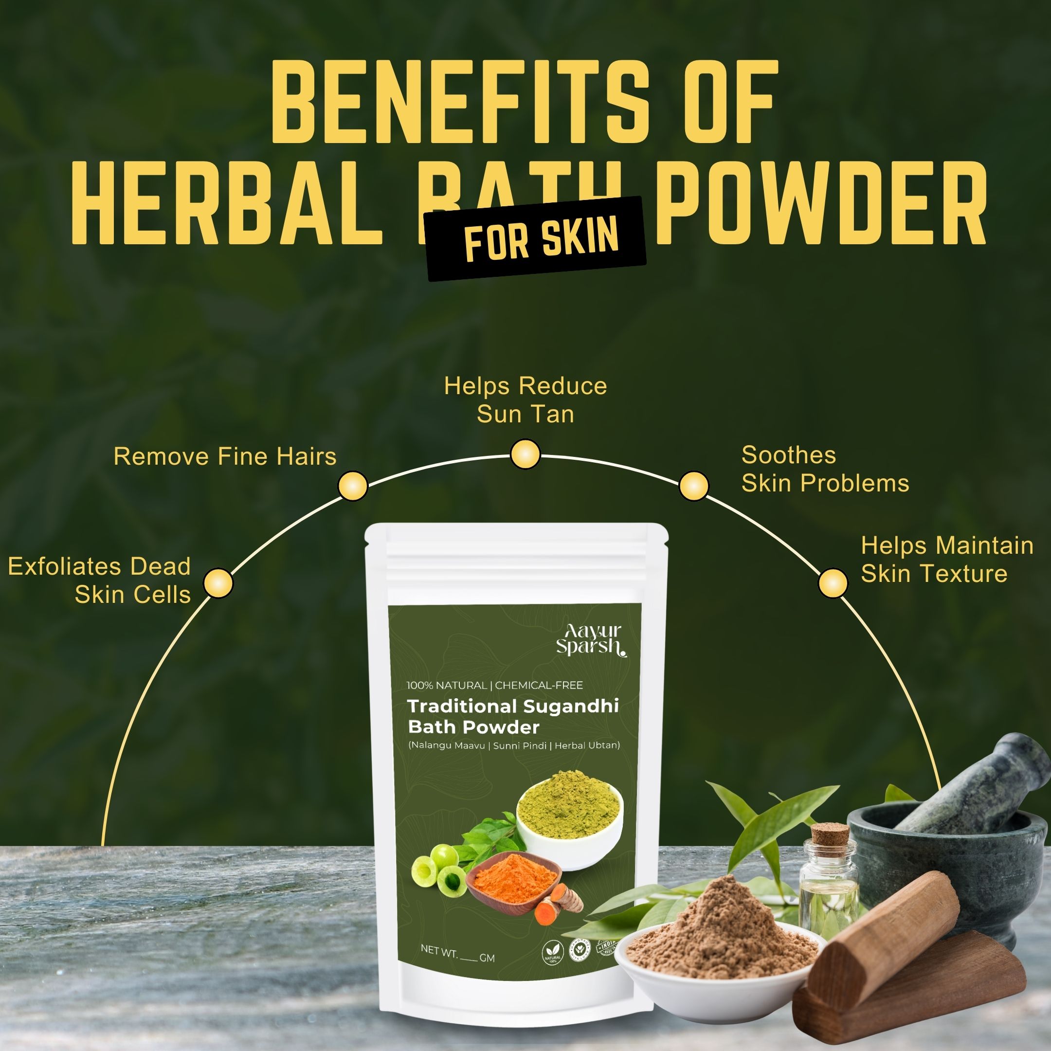 Traditional Sugandhi Bath Powder (Nalangu Maavu | Sunni Pindi) – 200g Herbal Ubtan for Glowing Skin & Tan Removal | Ayurvedic Bath & Body Scrub – 100% Natural, Chemical-Free