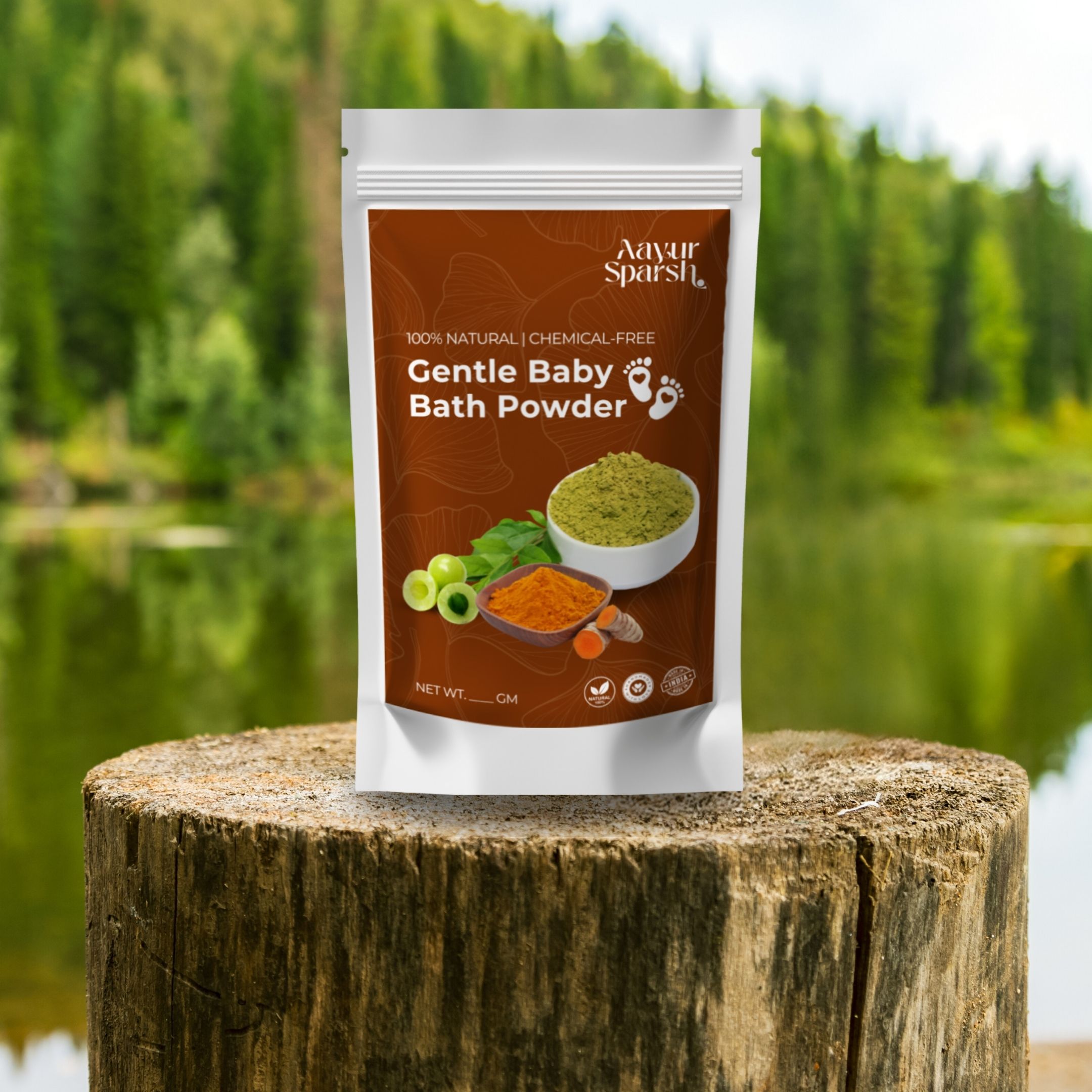 Natural Ayurvedic Baby Bath Powder | Herbal Ubtan for Babies, Kids & Women | Gentle Skin Glow, Tan Removal & Purifying Cleanser | 100% Chemical-Free | 200gm