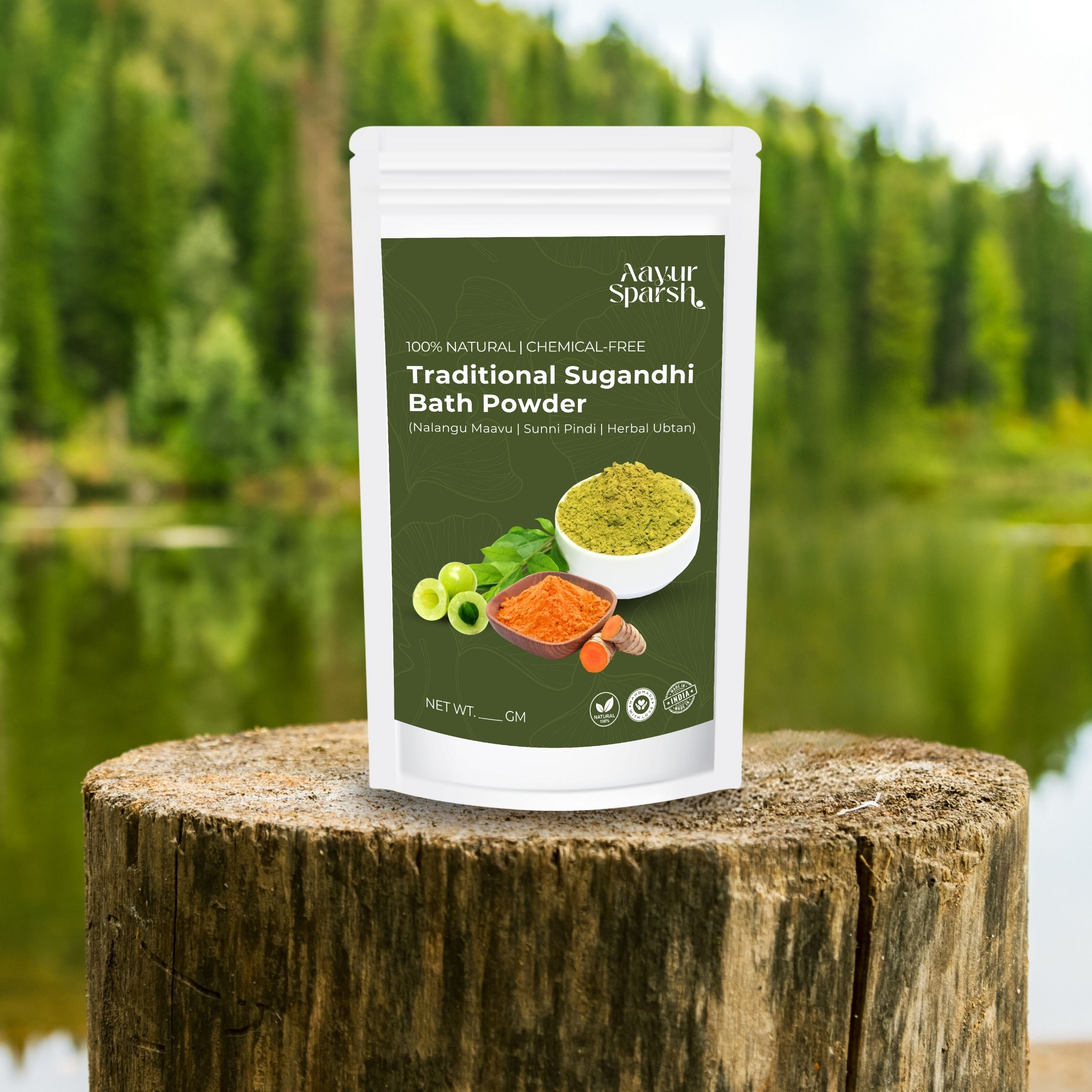 Traditional Sugandhi Bath Powder (Nalangu Maavu | Sunni Pindi) – 200g Herbal Ubtan for Glowing Skin & Tan Removal | Ayurvedic Bath & Body Scrub – 100% Natural, Chemical-Free