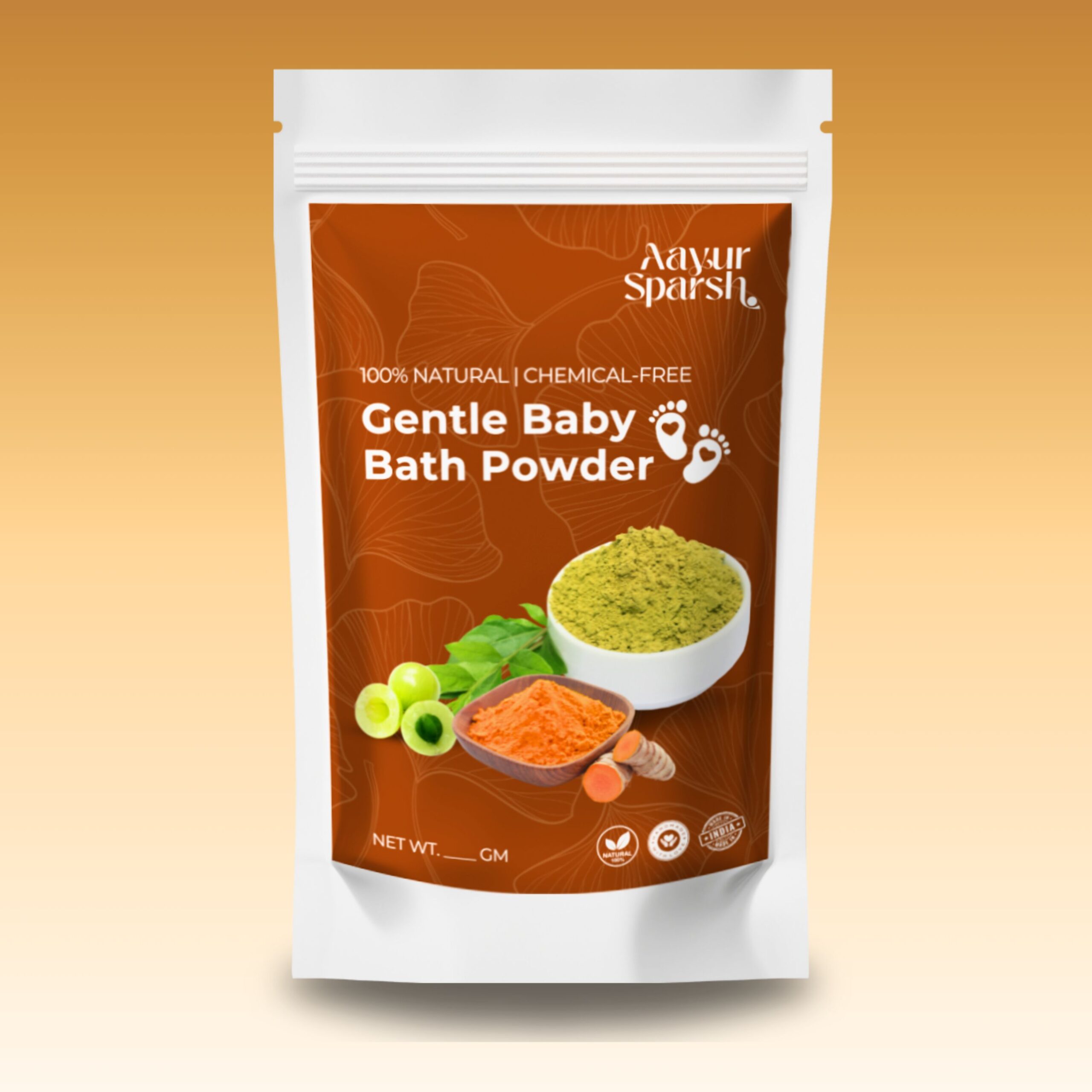 Natural Ayurvedic Baby Bath Powder | Herbal Ubtan for Babies, Kids & Women | Gentle Skin Glow, Tan Removal & Purifying Cleanser | 100% Chemical-Free | 200gm